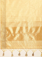 kasee Striped Zari Silk Cotton Chanderi Saree