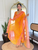 The52 Women's Beautiful Rayon Embroidery work Straight Kurta with Pant and Dupatta Set - Distacart