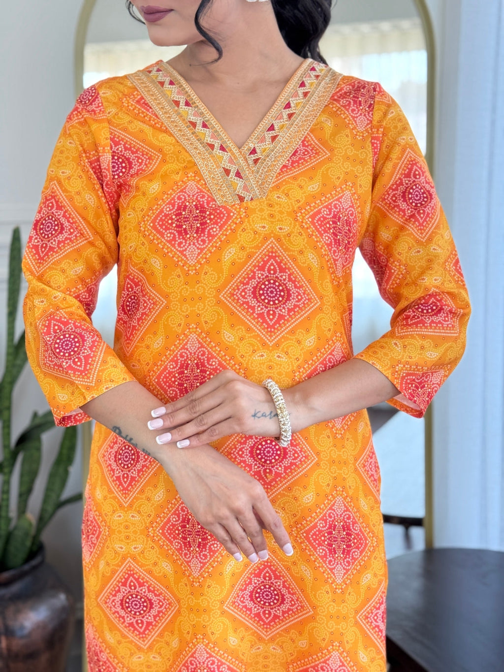 The52 Women's Beautiful Rayon Embroidery work Straight Kurta with Pant and Dupatta Set - Distacart