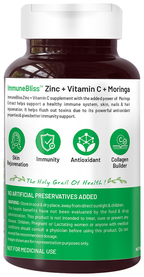 Bliss Welness Immune Health Zinc Vitamin C + Moringa Veg Tablet