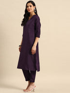 Sangria Regular Kurta with Trousers & Dupatta