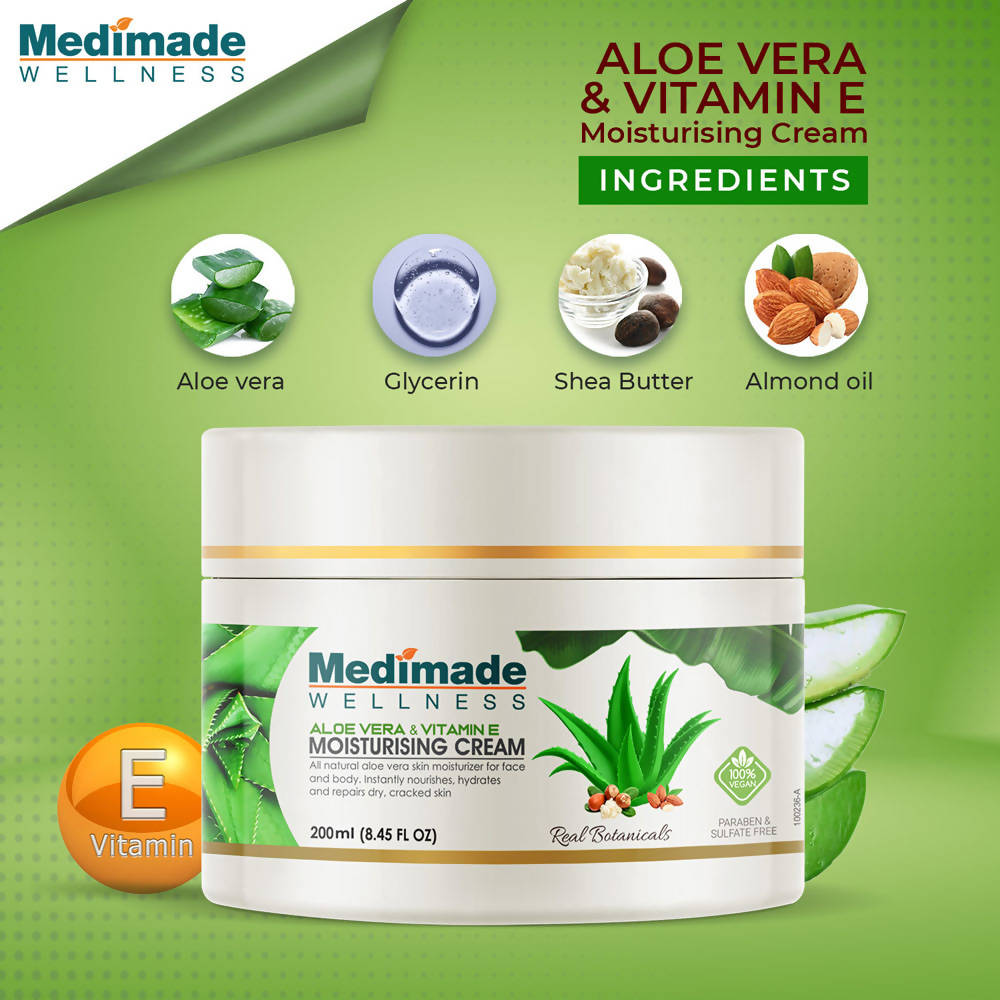 Medimade Wellness Aloe Vera & Vitamin E Moisturising Cream