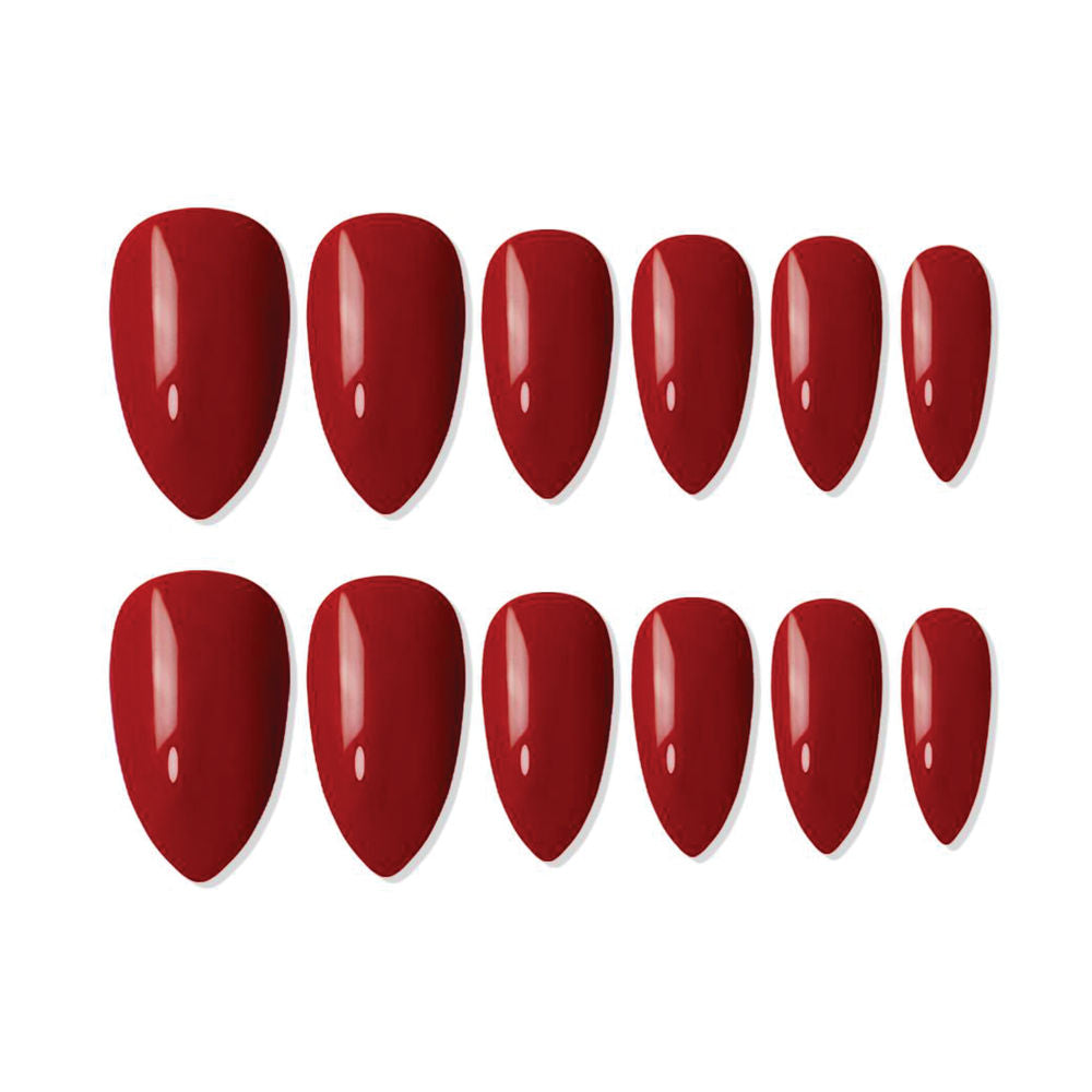 shills professional reusable press on nails almond spn606