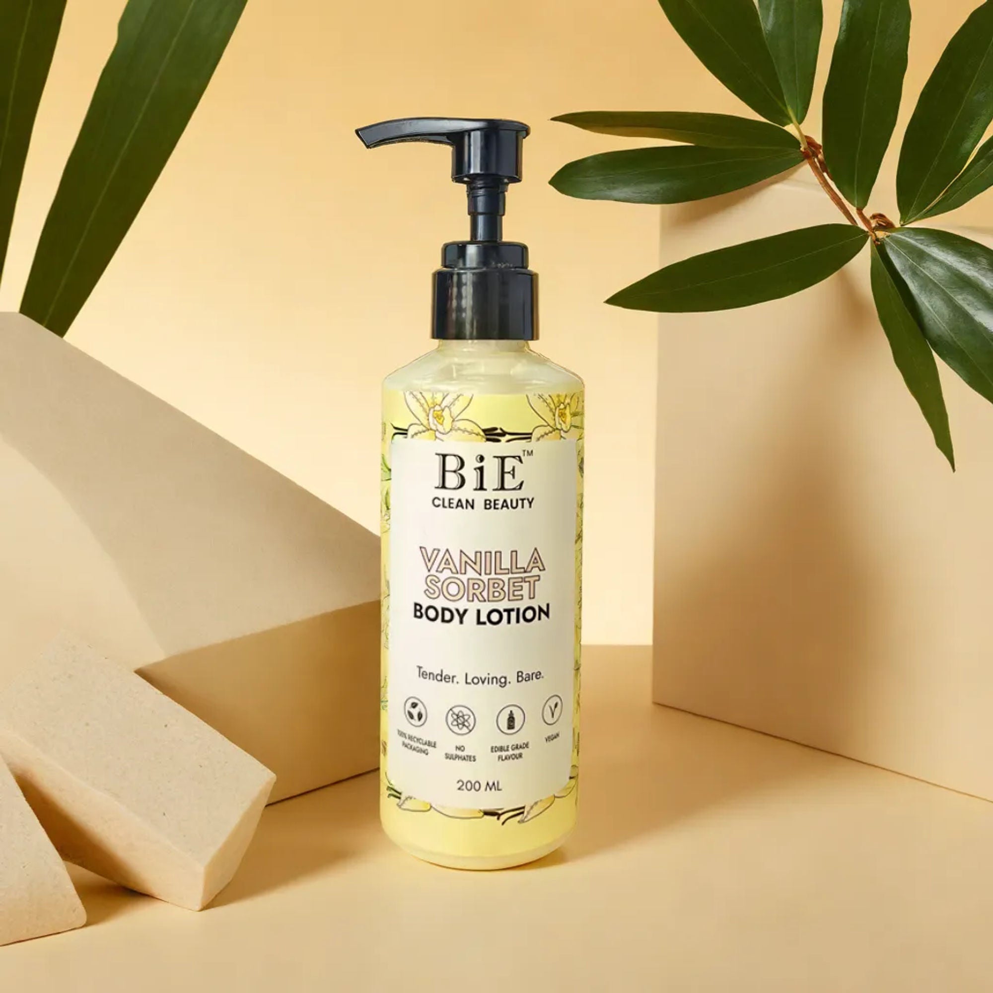 BiE Vanilla Sorbet Body Lotion with Hyaluronic Acid & Niacinamide