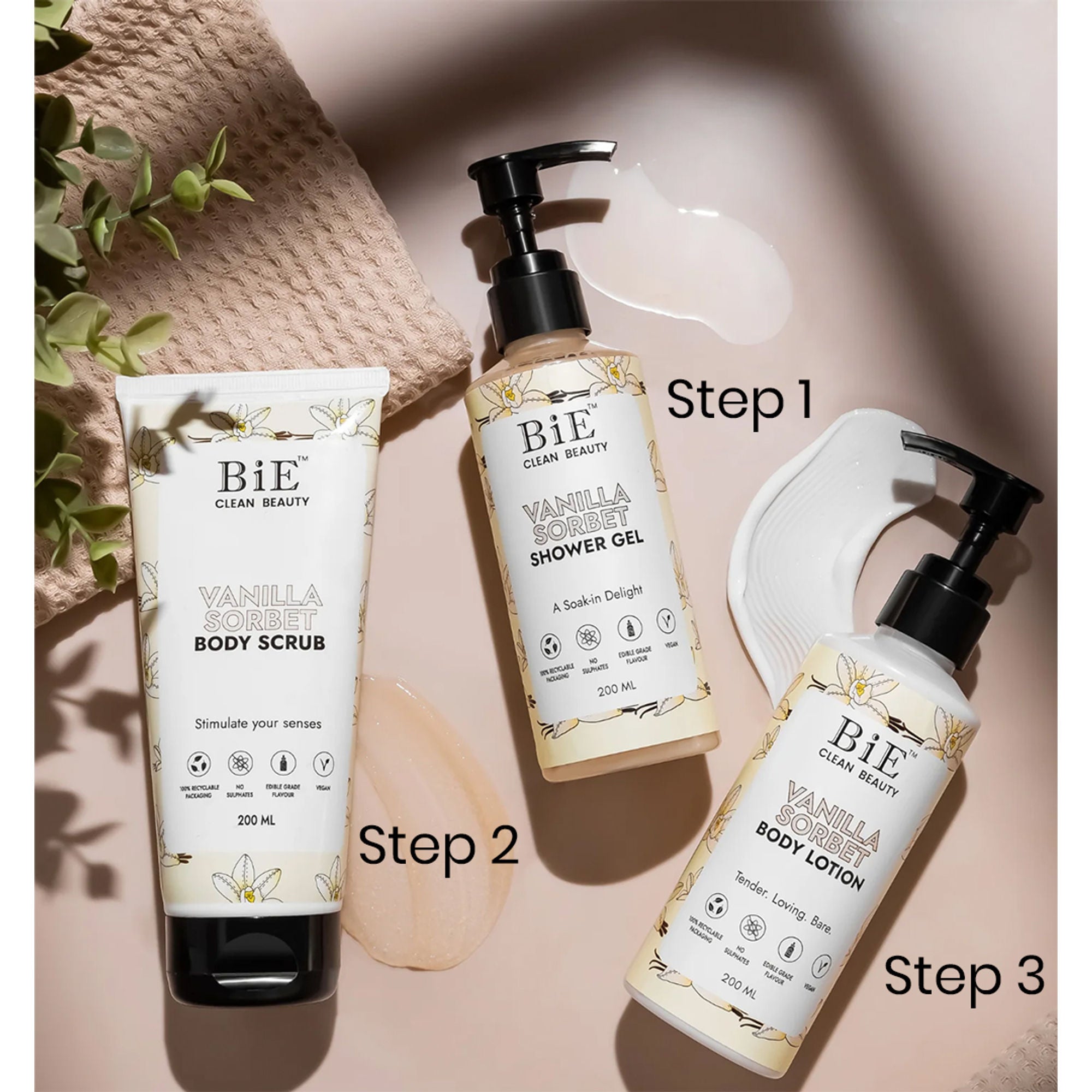 BiE Vanilla Sorbet Body Scrub