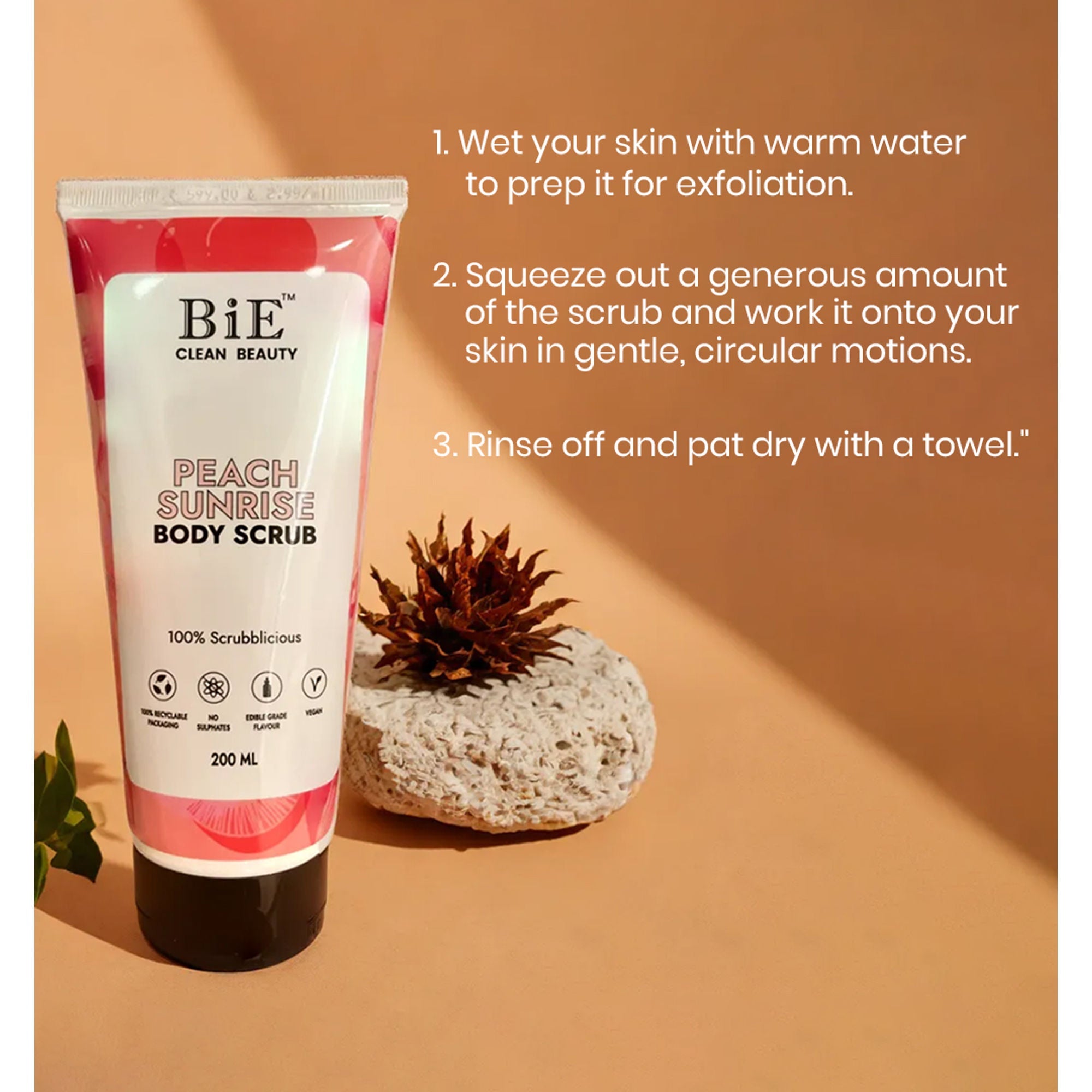 BiE Peach Sunrise Body Scrub - Distacart