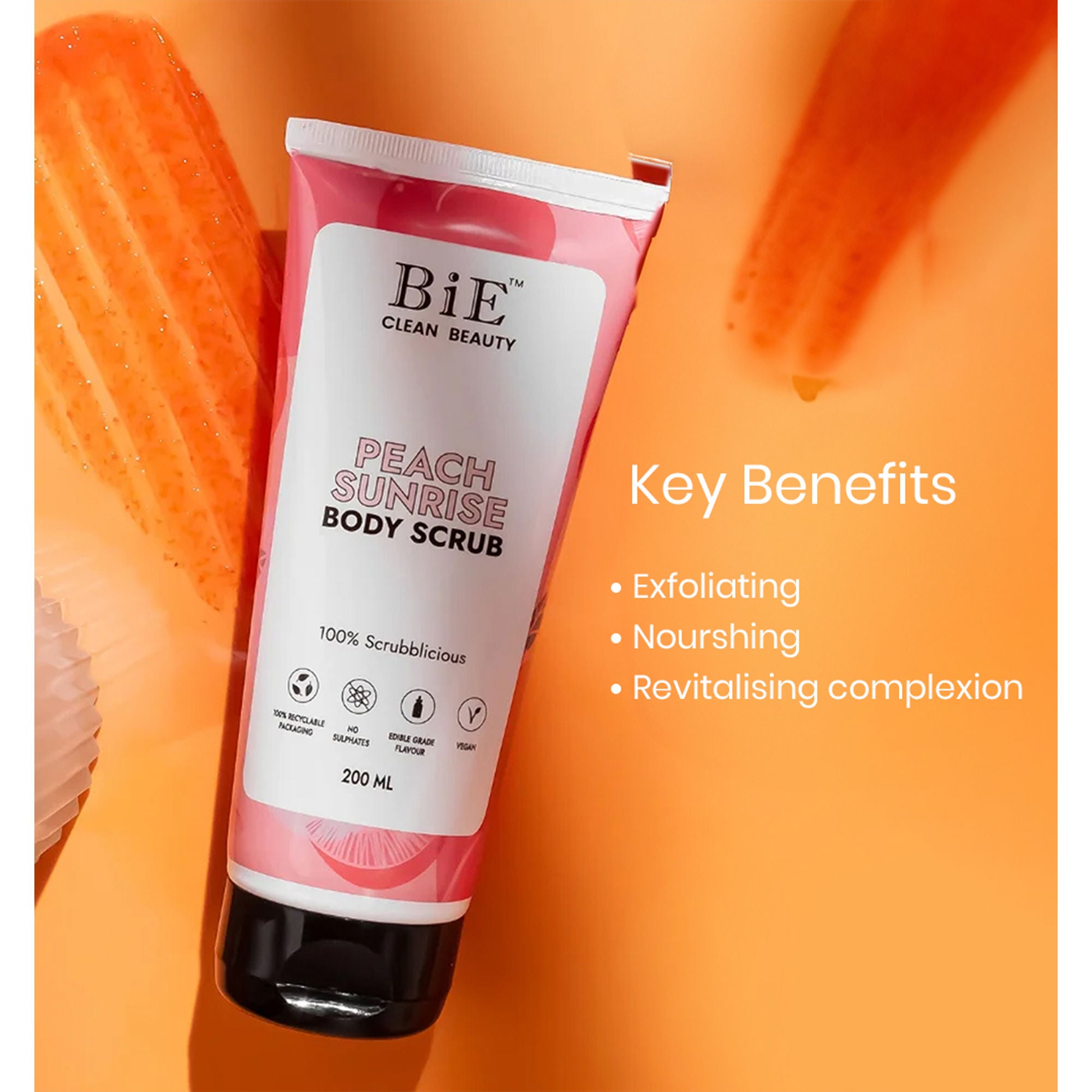 BiE Peach Sunrise Body Scrub - Distacart