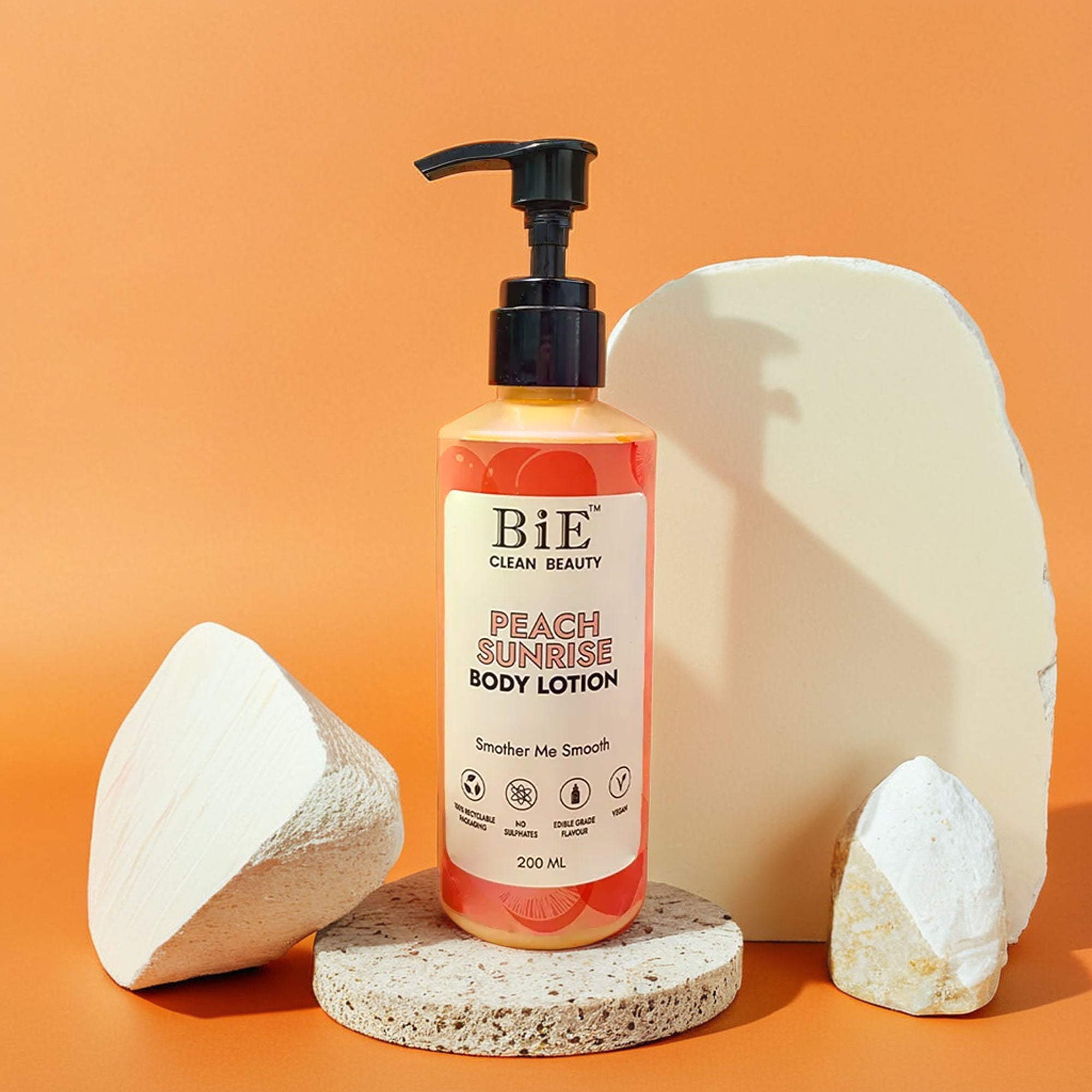 BiE Peach Sunrise Body Lotion with Hyaluronic Acid & Niacinamide