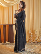kasee Beads and Stones Silk Blend Saree - Distacart