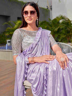 Tikhi Imli Lavender Embellished Saree - Distacart