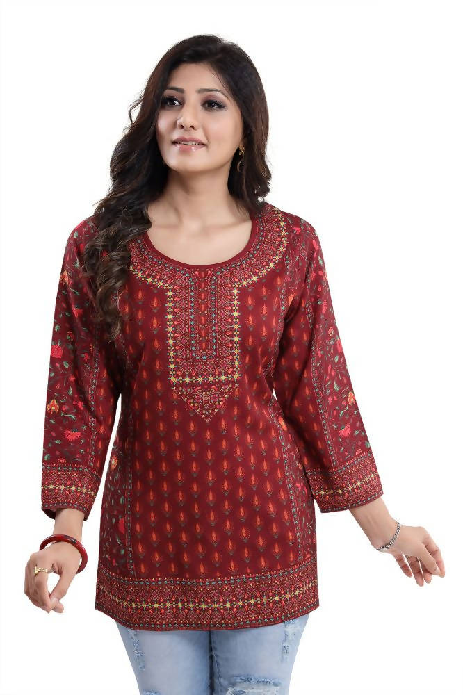 Snehal Creations Style Galore Summer Cool Printed Short Kurti Tunic