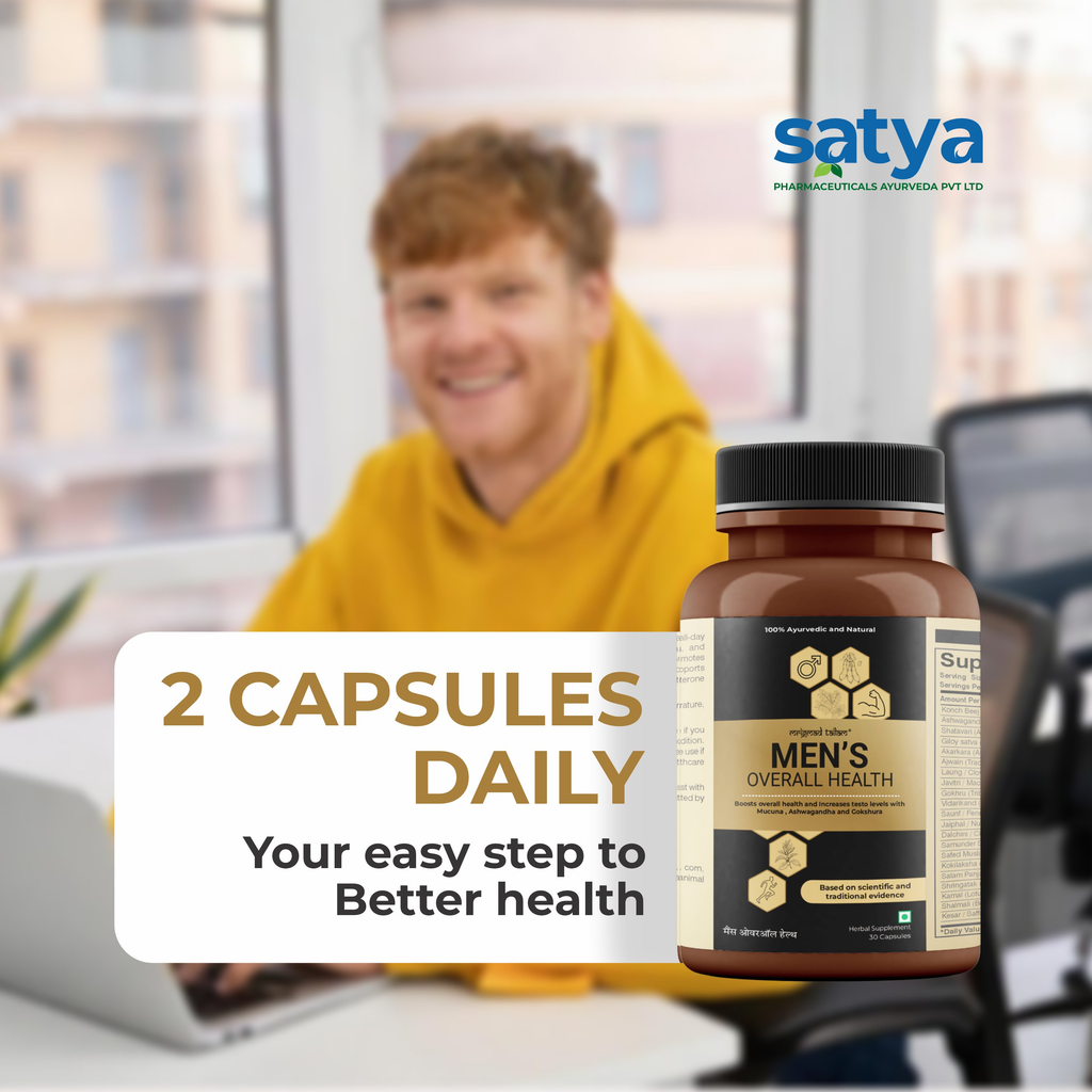 Satya Pharmaceuticals Men's Overall Health Capsules - Distacart