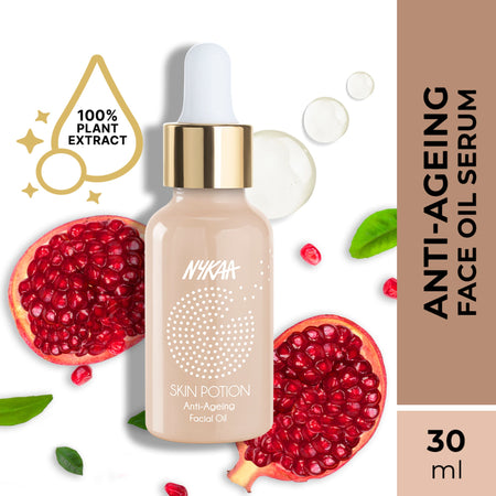 Nykaa Naturals Anti-Ageing Serum with Pomegranate & Marula Oil for Nourished skin and Collagen Boost