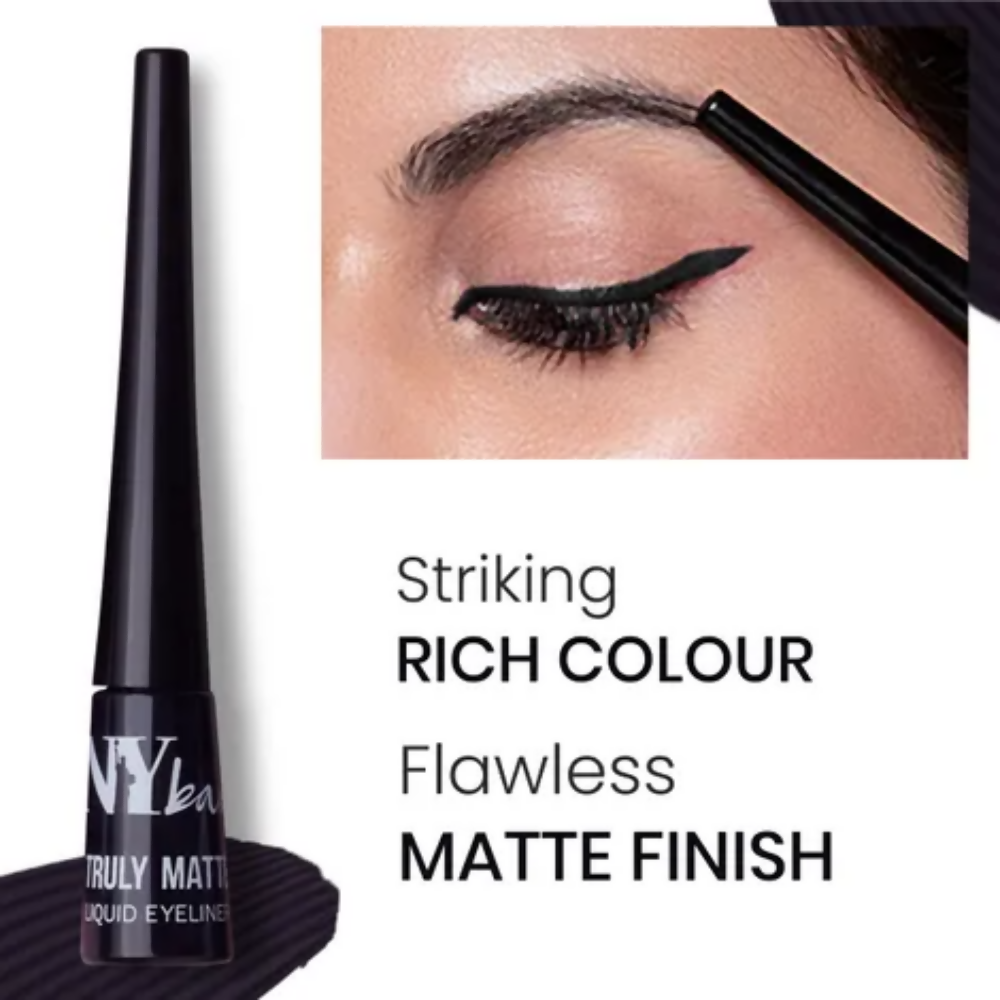 NY Bae Truly Matte Liquid Eyeliner - Bold Black - Distacart