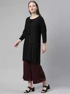 Souchii Women Brown Knitted Palazzos - Distacart