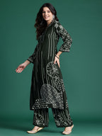 Indo Era Printed Beads & Stones Kurta with Trousers - Distacart