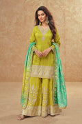 Evanik Party Wear Cosmos Silk With Sequins Embroidered Work Palazzo Set - Distacart