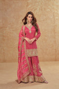 Evanik Party Wear Cosmos Silk With Sequins Embroidered Work Palazzo Set - Distacart