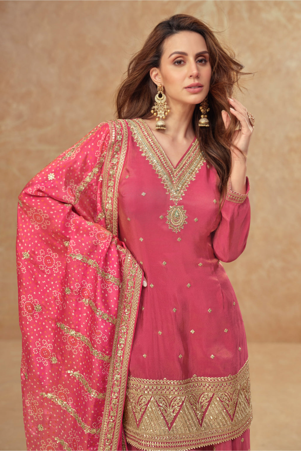 Evanik Party Wear Cosmos Silk With Sequins Embroidered Work Palazzo Set - Distacart