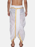 Sethukrishna Men Pack Of 2 White Solid Cotton Readymade Dhoti Pants - Distacart