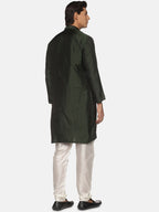 Sethukrishna Men Green Pleated Kurta with Churidar - Distacart