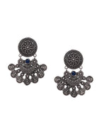 Shoshaa Silver-Toned Classic Chandbalis Earrings - Distacart