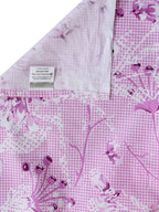 BOMBAY DYEING Pink Floral Cotton 120 TC King Bedsheet with 2 Pillow Covers