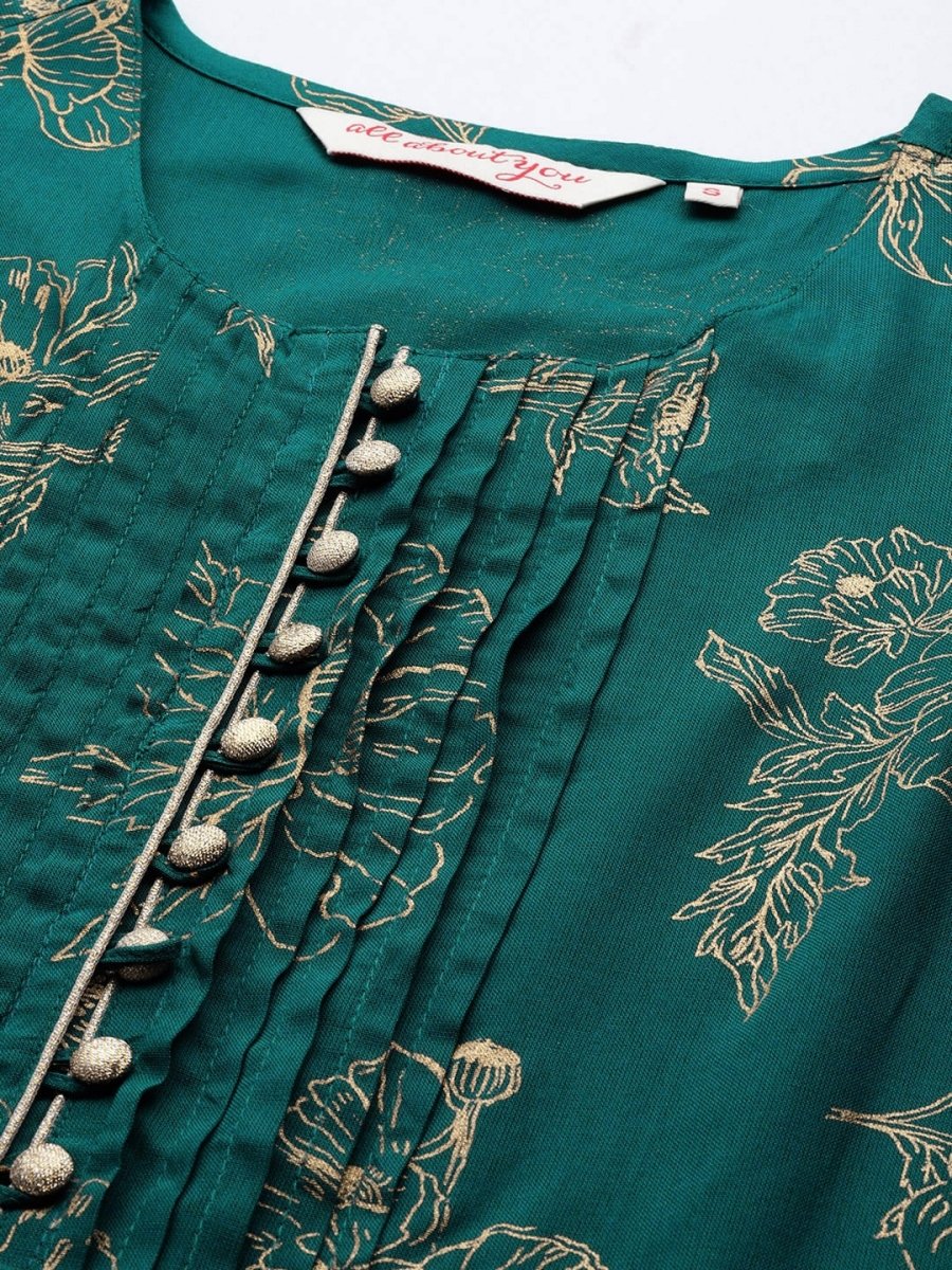 All About You Ethnic Motifs Printed Kurta with Palazzos