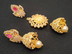 Designer 4 in 1 Temple Earrings