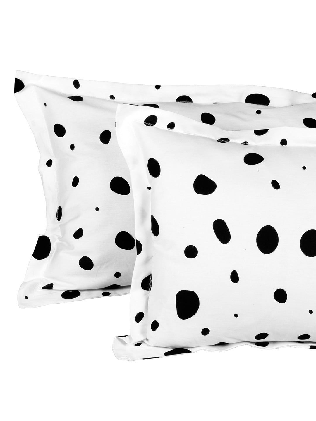 Story@home White & Black Cartoon Characters King Bedsheet with 2 Pillow Covers - Distacart