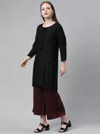 Souchii Brown Knitted Ethnic Palazzos - Distacart