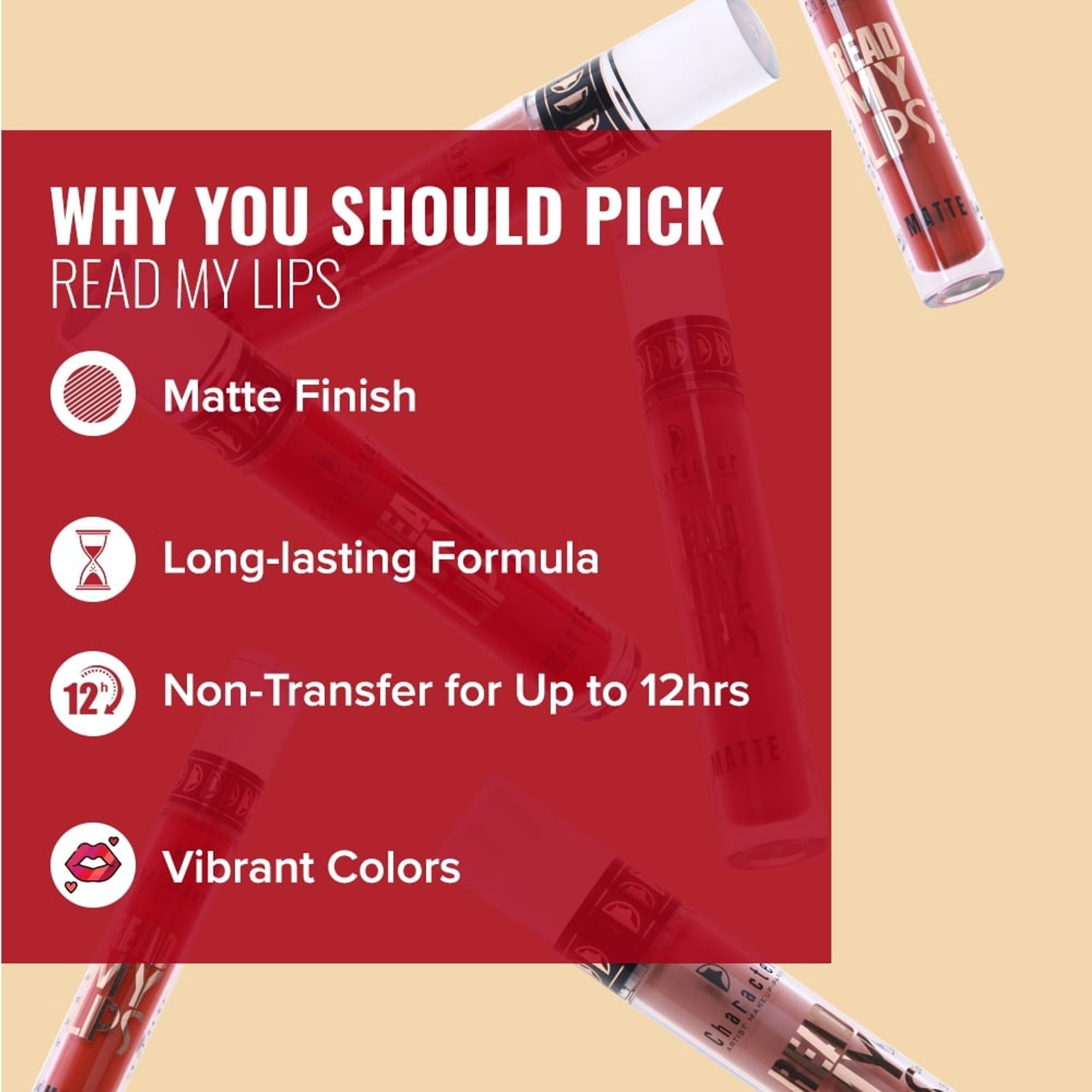 Character Read My Lips Matte Liquid Lipstick - Lip Candy 004