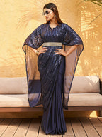 Tikhi Imli Embellished Kaftan Saree - Distacart