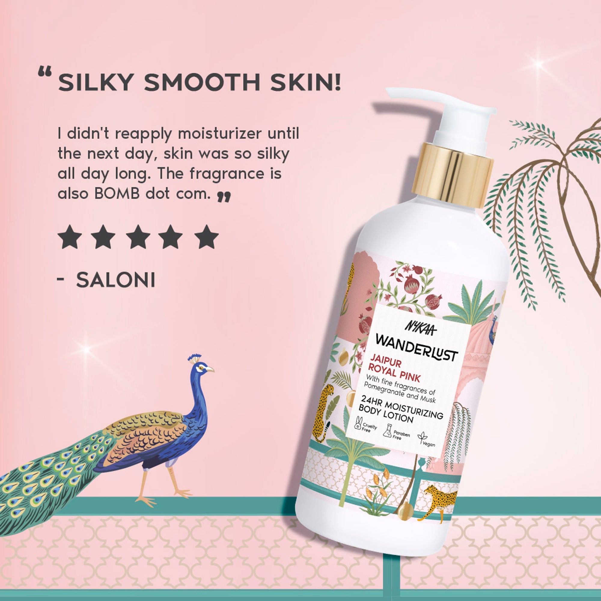 Wanderlust Moisturizing Body Lotion - Royal Pink