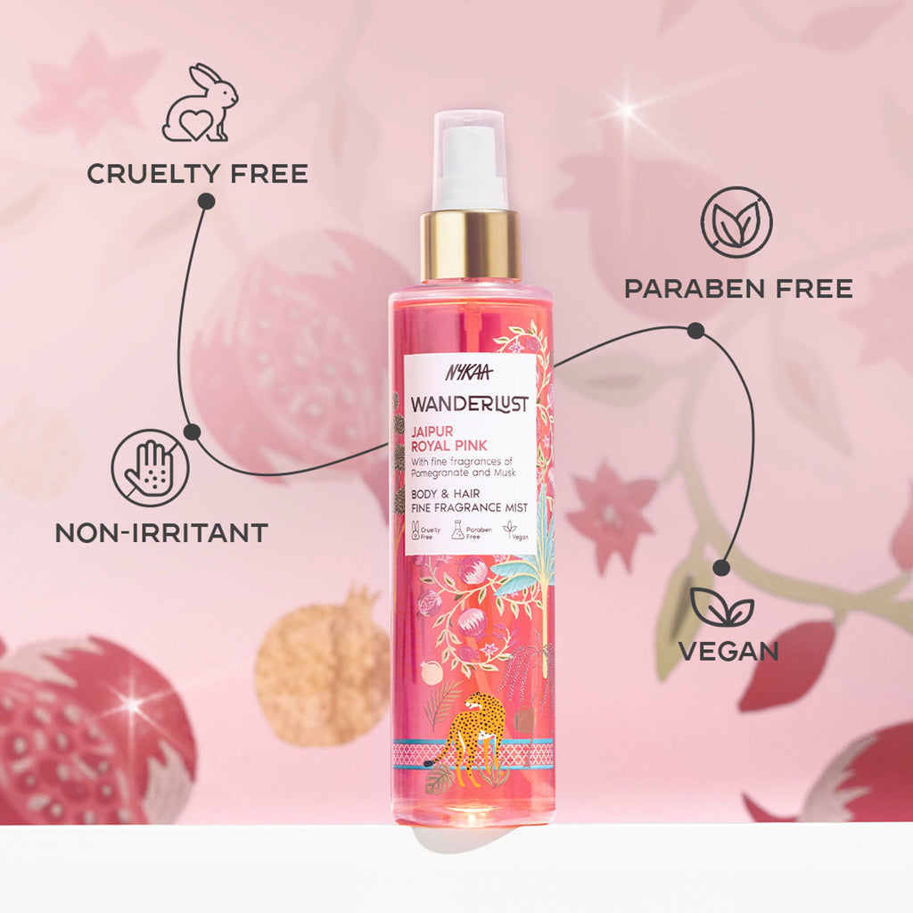 Wanderlust Fragrance Mist For Her - Royal Pink