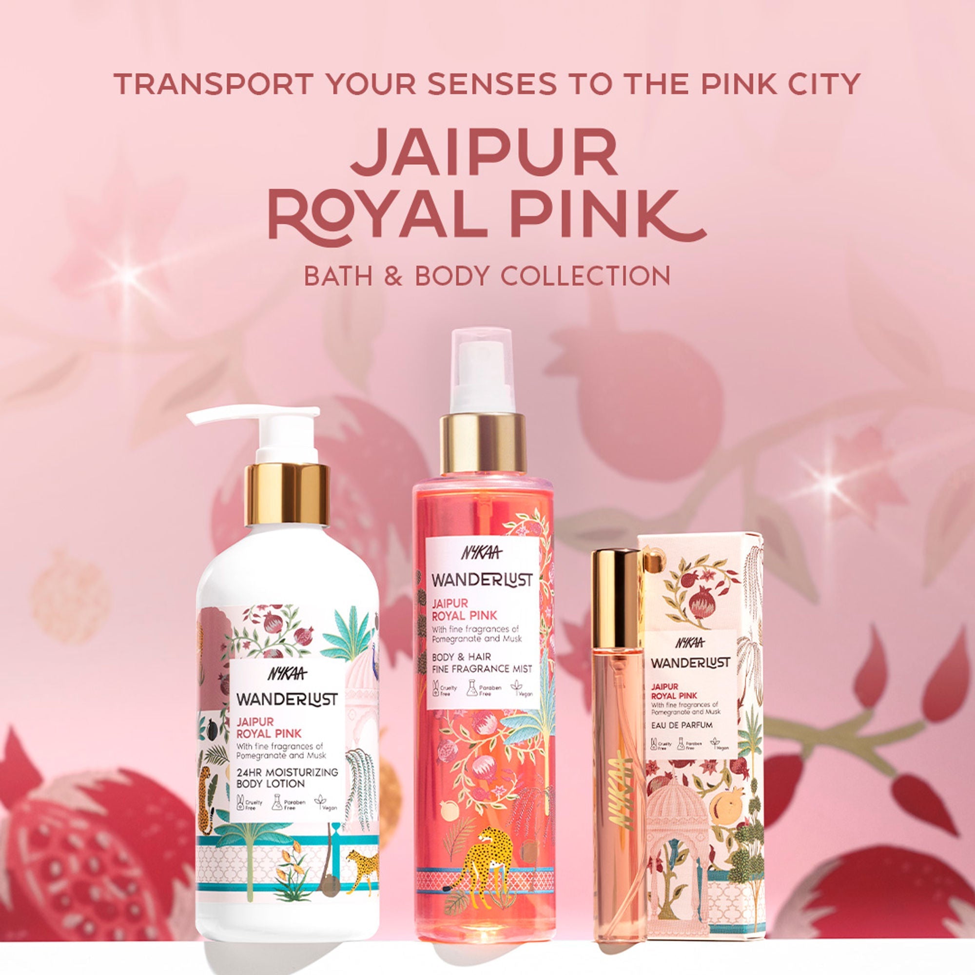 Wanderlust Fragrance Mist For Her - Royal Pink