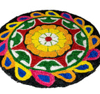 Kundan HandiKrafts Flower Mat Design 1 - Readymade