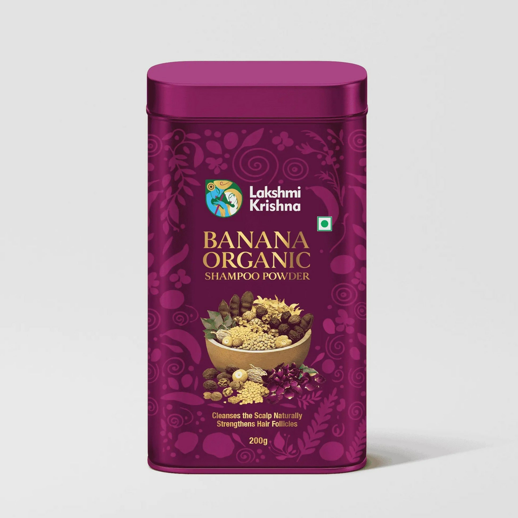 Lakshmi Krishna Naturals Banana Organic Shampoo Powder