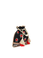Masq Black & Red Embellished Embroidered Potli Clutch - Distacart