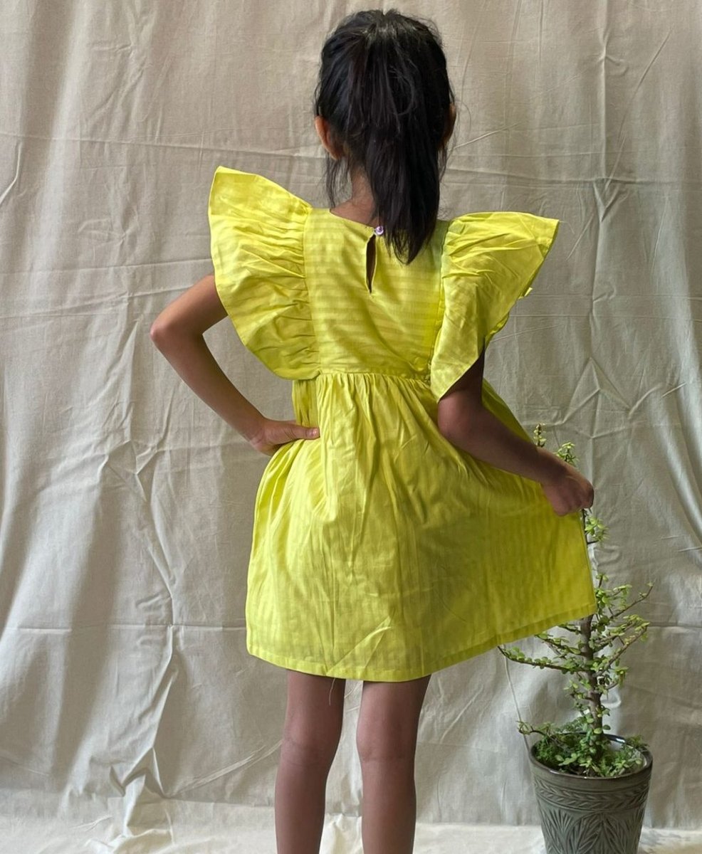 ArthLife Neon Beautiful Embroidered Dress