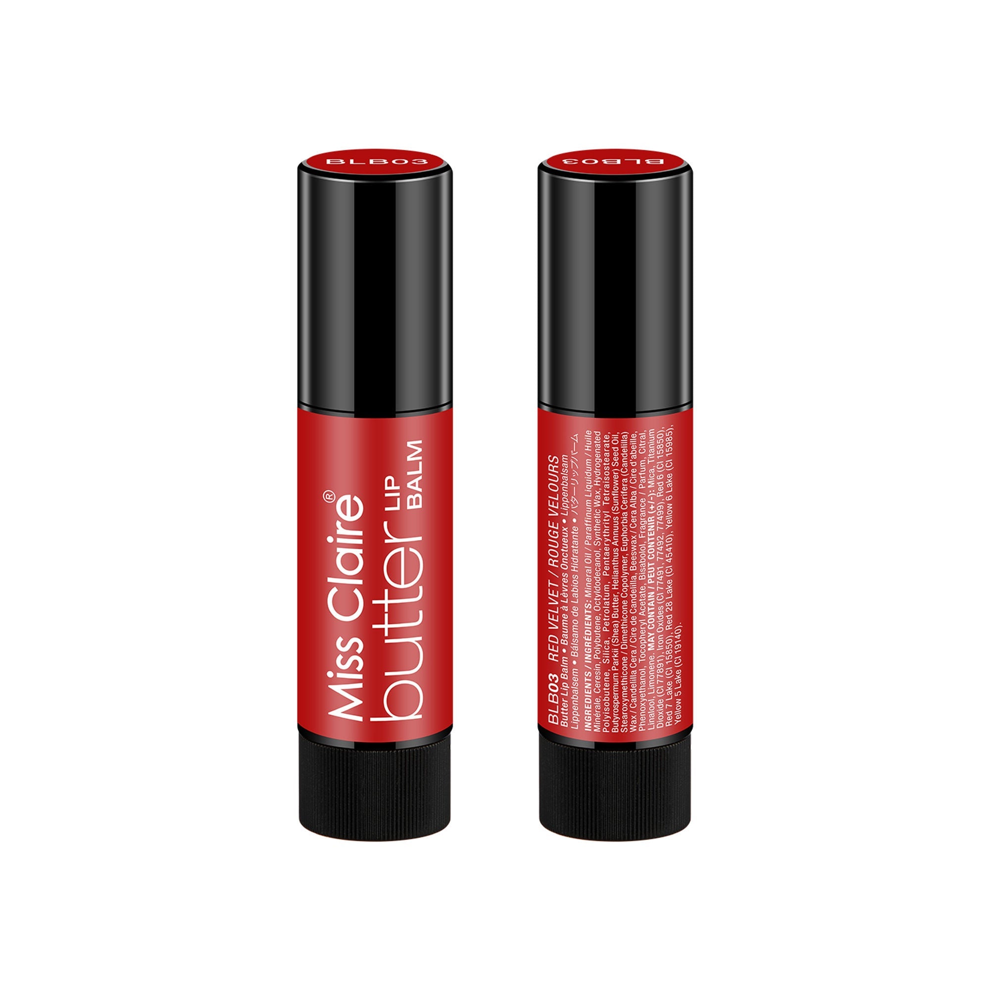 Miss Claire Butter Lip Balm - Red Velvet - Distacart