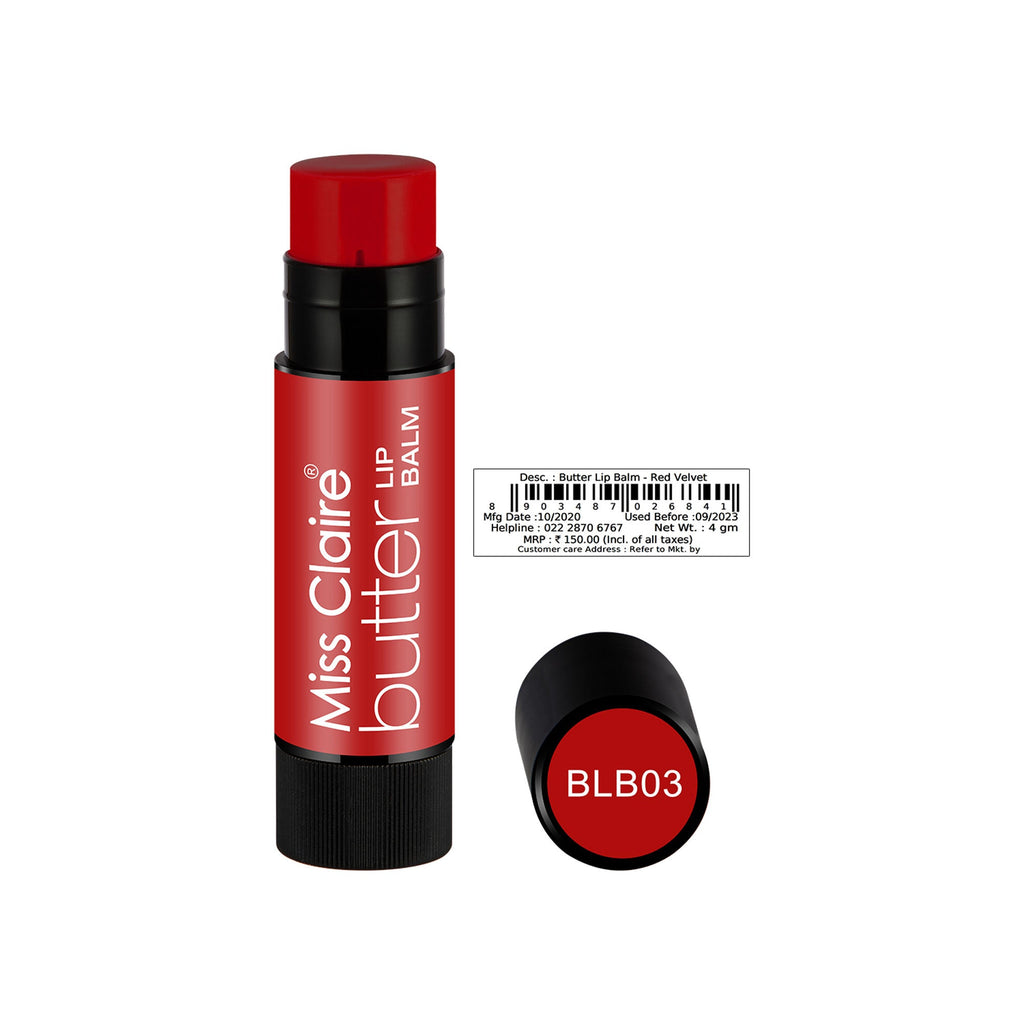Miss Claire Butter Lip Balm - Red Velvet - Distacart