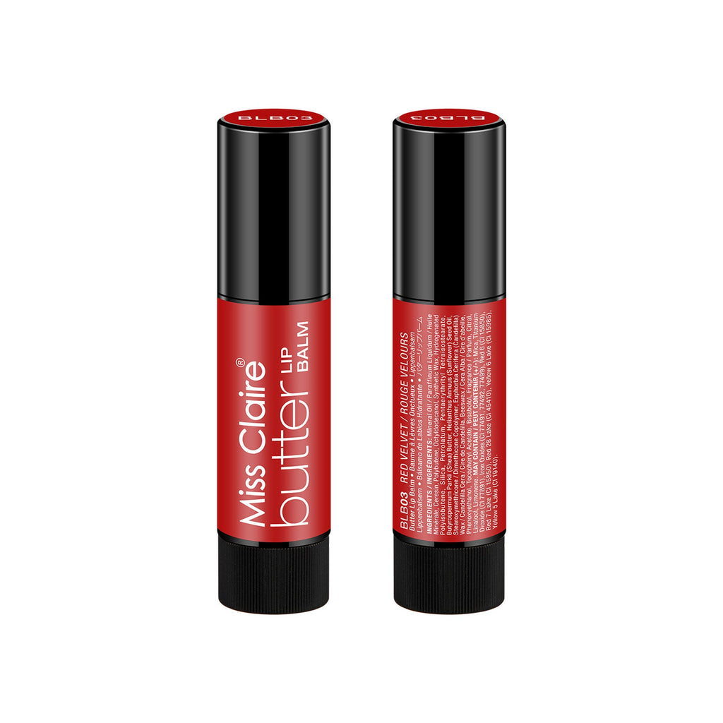 Miss Claire Butter Lip Balm - Red Velvet - Distacart