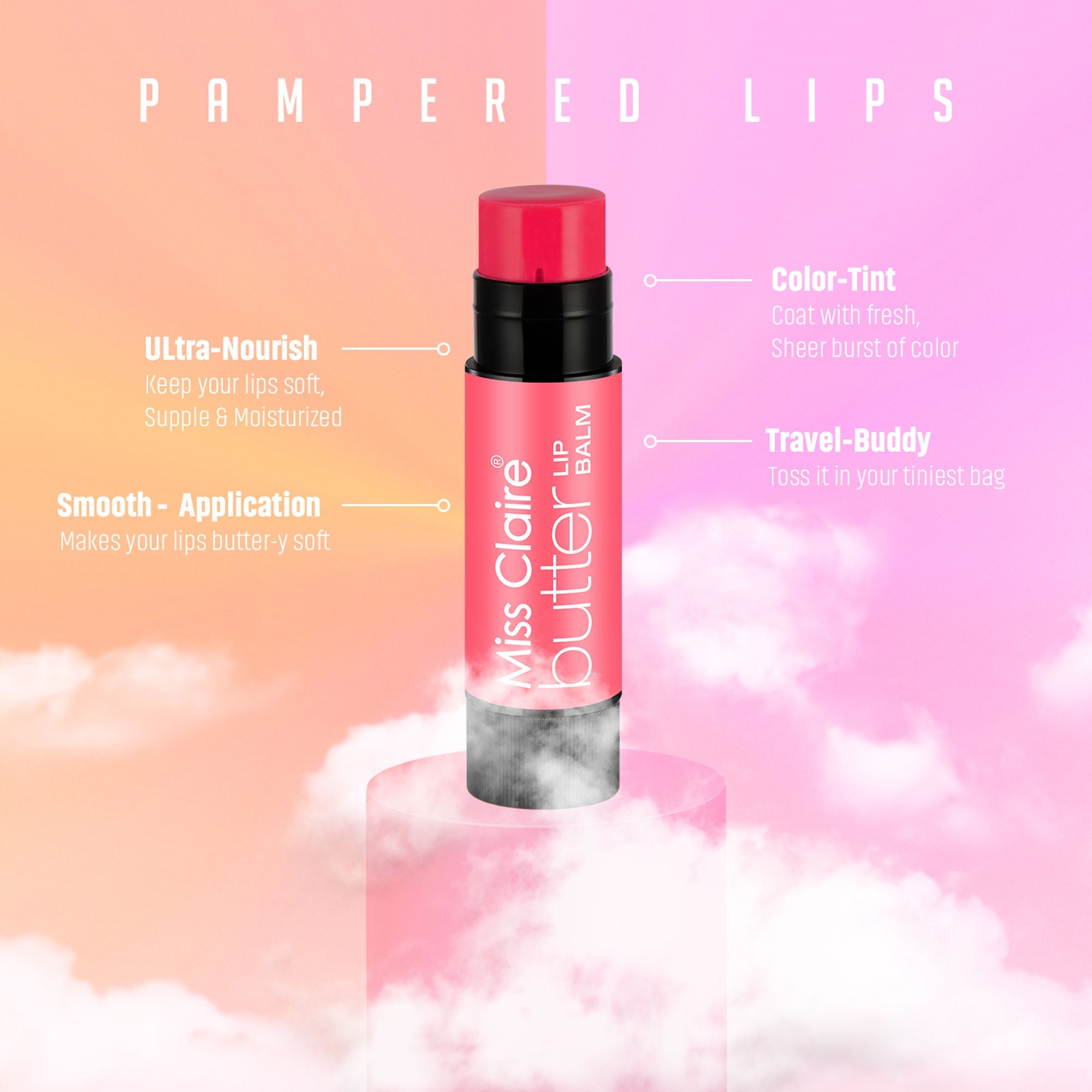 Miss Claire Butter Lip Balm - Red Velvet - Distacart