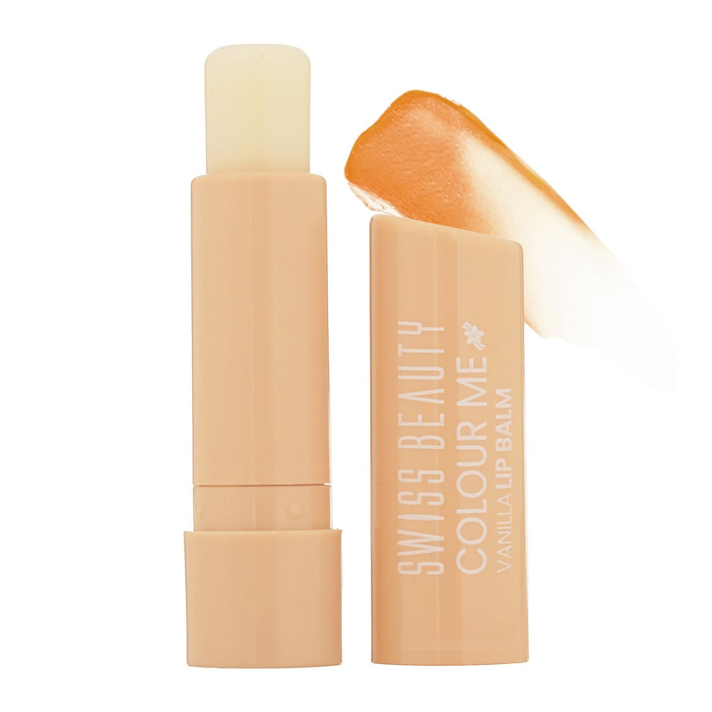 Swiss Beauty Colour Me Tinted Lip Balm For Dry With SPF 15 , Shea Butter and Vitamin E - 5 Vanilla Whirl