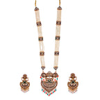 Gold-Polished Alloy Long Jadau Work Rani Haar Necklace - The Pari