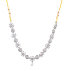 Rhodium-Plated Alloy Denty Look Designer Ad Necklace - The Pari