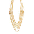 Gold-Polished Alloy Designer Brass Cluster Beads Rani Haar Necklace - The Pari