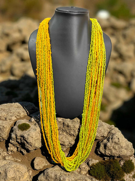 Inhanns Rangsaaz 20-Layer Luxe Long Beaded Only Necklace - Dual Tone Only Necklace