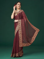 kasee Embellished Zari Saree - Distacart